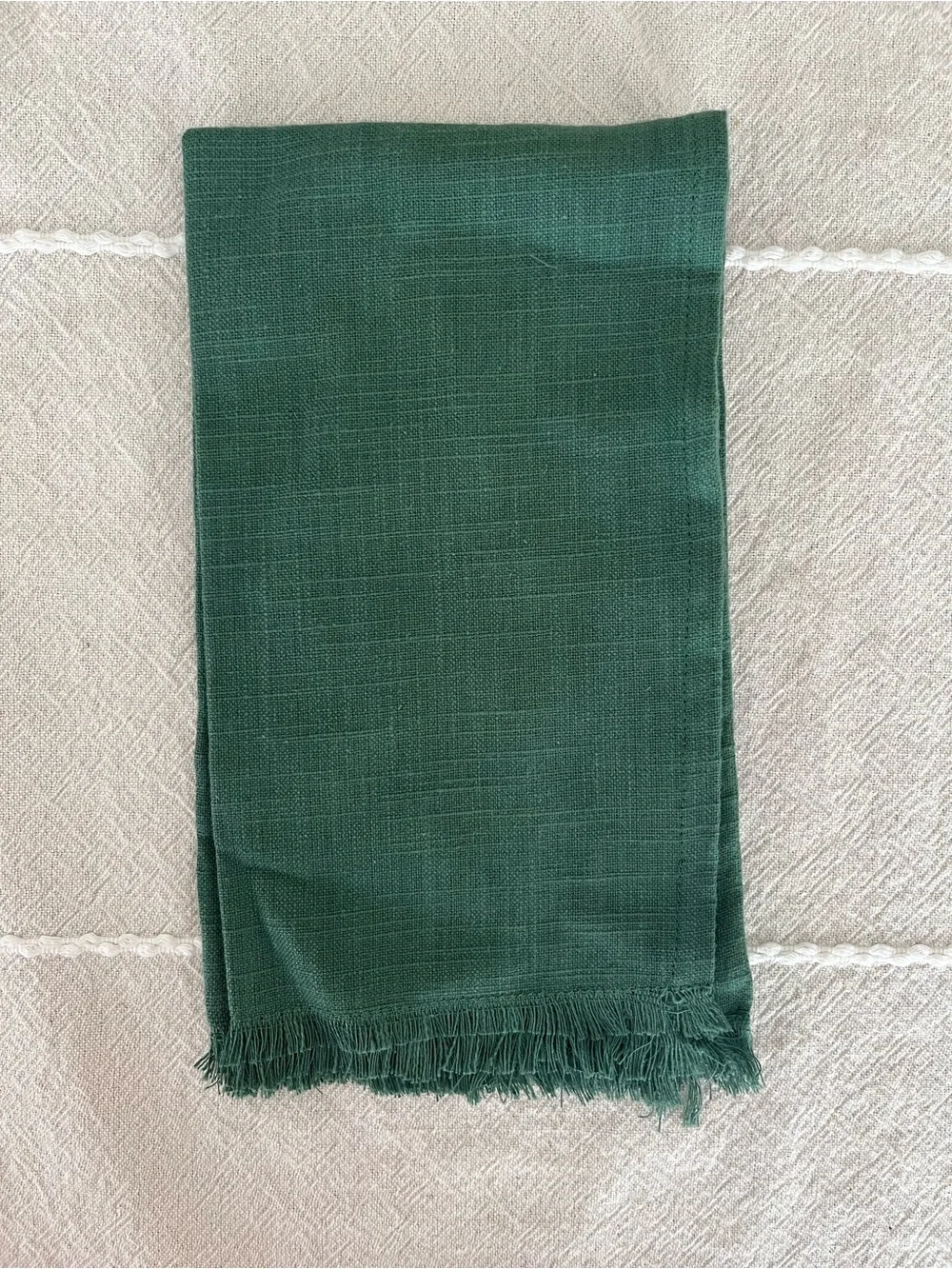 Signature Collection Dark Green Set of 8 Dinner Napkins